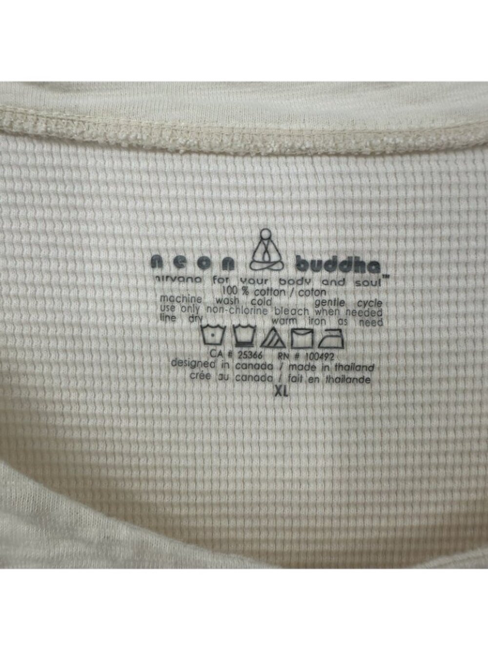 SOLD cream XL hippie boho lagenlook cotton tee